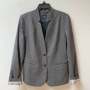 GAP Gray Blazer w/ Notched Collar
